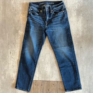 American Eagle Outfitters AE AirFlex+ Men’s Slim Straight Jean 26x28 Dark Wash